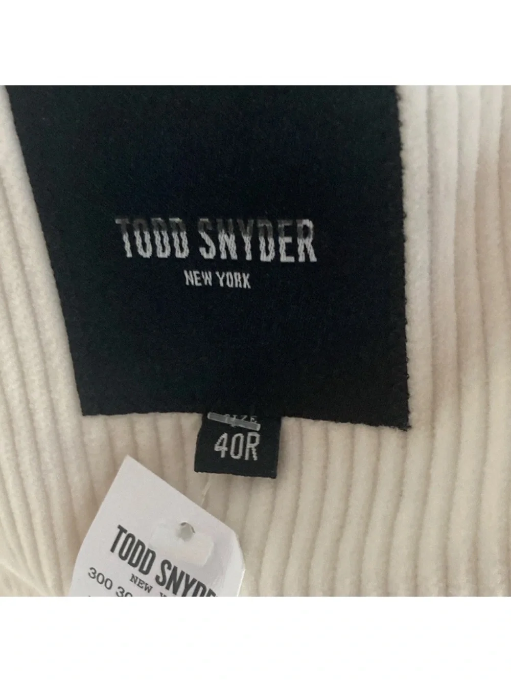 Todd Snyder Men's Cream Corduroy Blazer - Classic Single-Breasted Style